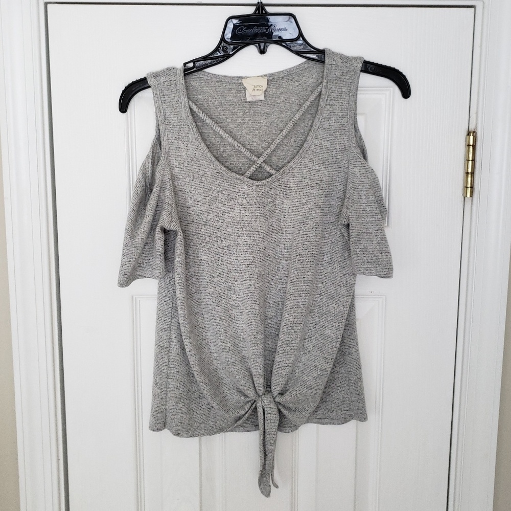 Caution to the Wind Cutout Sweater